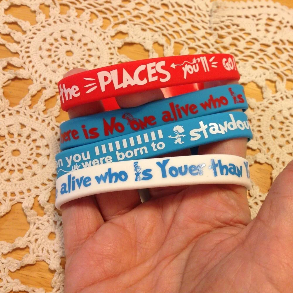 Dr. Seuss positive affirmation  bracelets